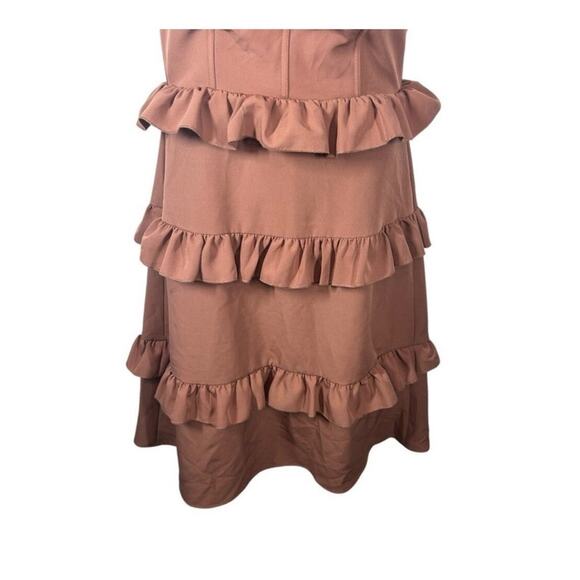 Revelry Sloan Bodice Tiered Mini Dress - Rust Size 12 - Picture 7 of 11